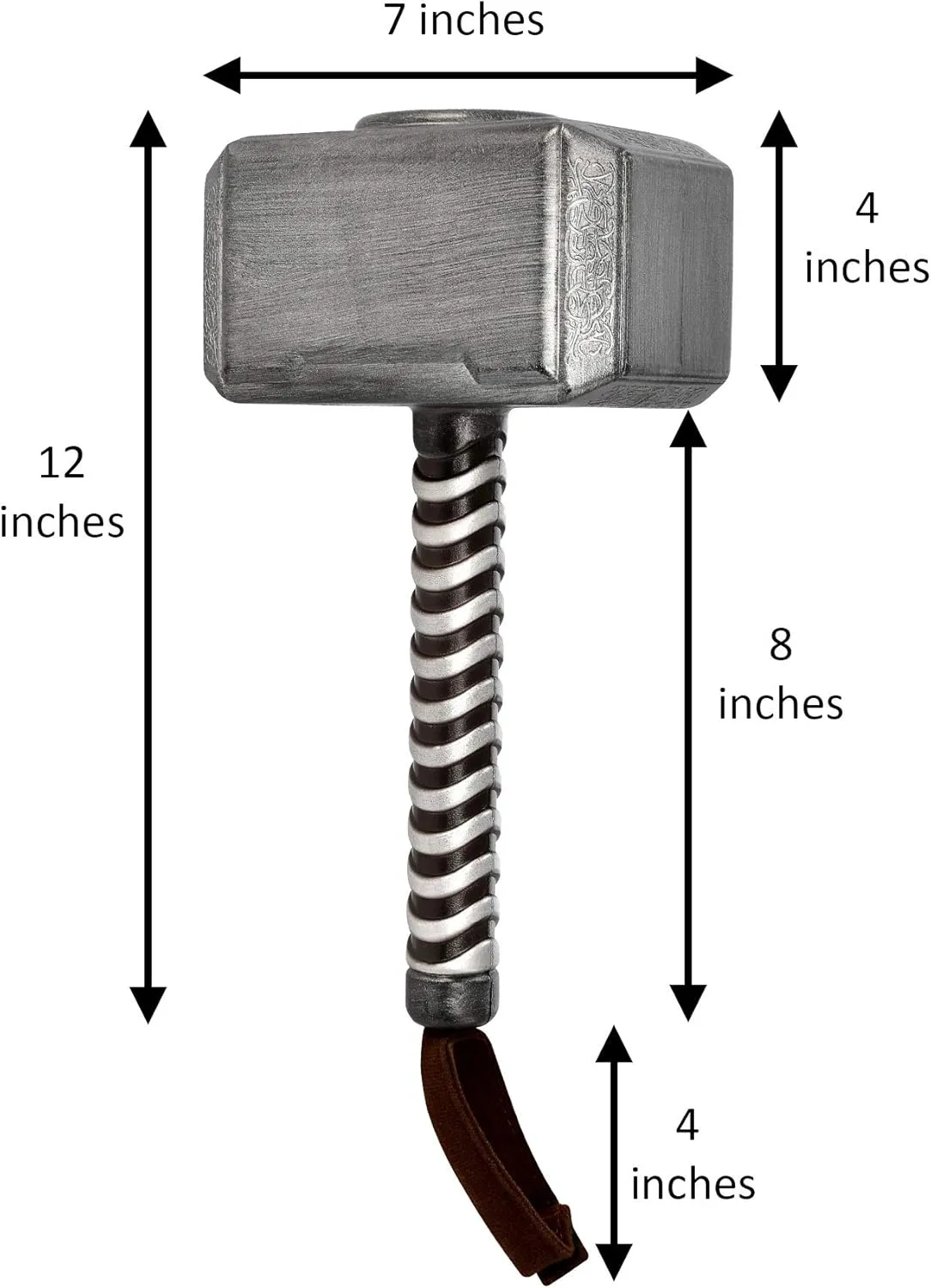 Marvel: Avengers Endgame Thor Mjolnir Hammer Costume Accessory