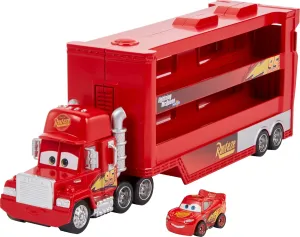 Mattel Disney Pixar Cars Disney Pixar Cars Minis Transporter with Vehicle, Kids Birthday Toy for Ages 4 Years and Older