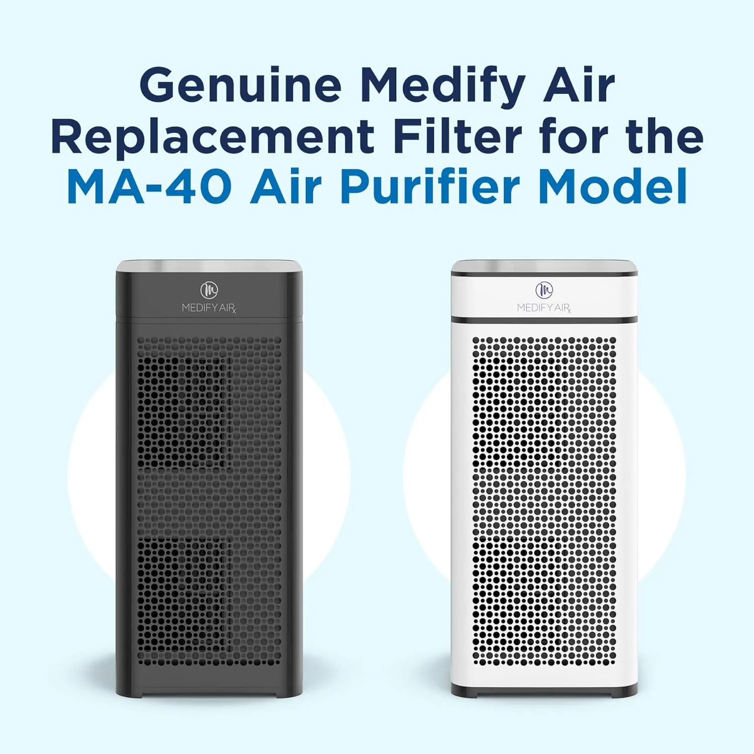 Medify Air Air MA-40 Air Purifier Medical Grade True HEPA H13 Genuine Replacement Filter (ME-40, 2-Pack)