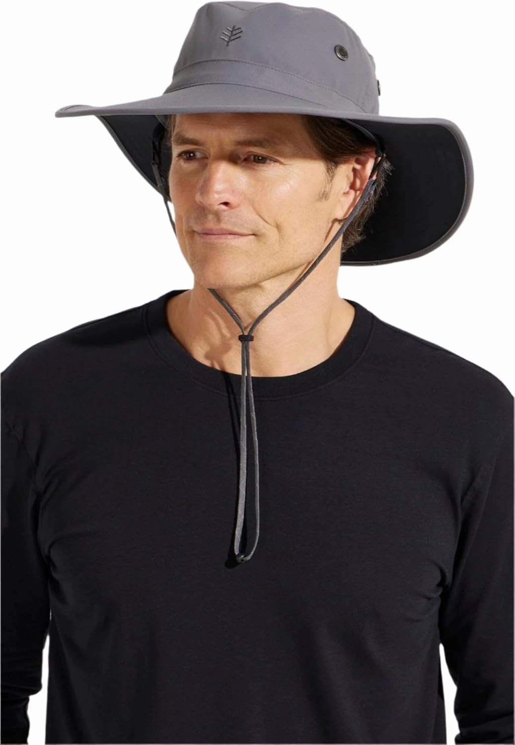 Men's Shapeable Wide Brim Hat - UPF 50 Sun Protection - Maximum Coverage on Your Next Adventure - Sun Fearless Leo Hat