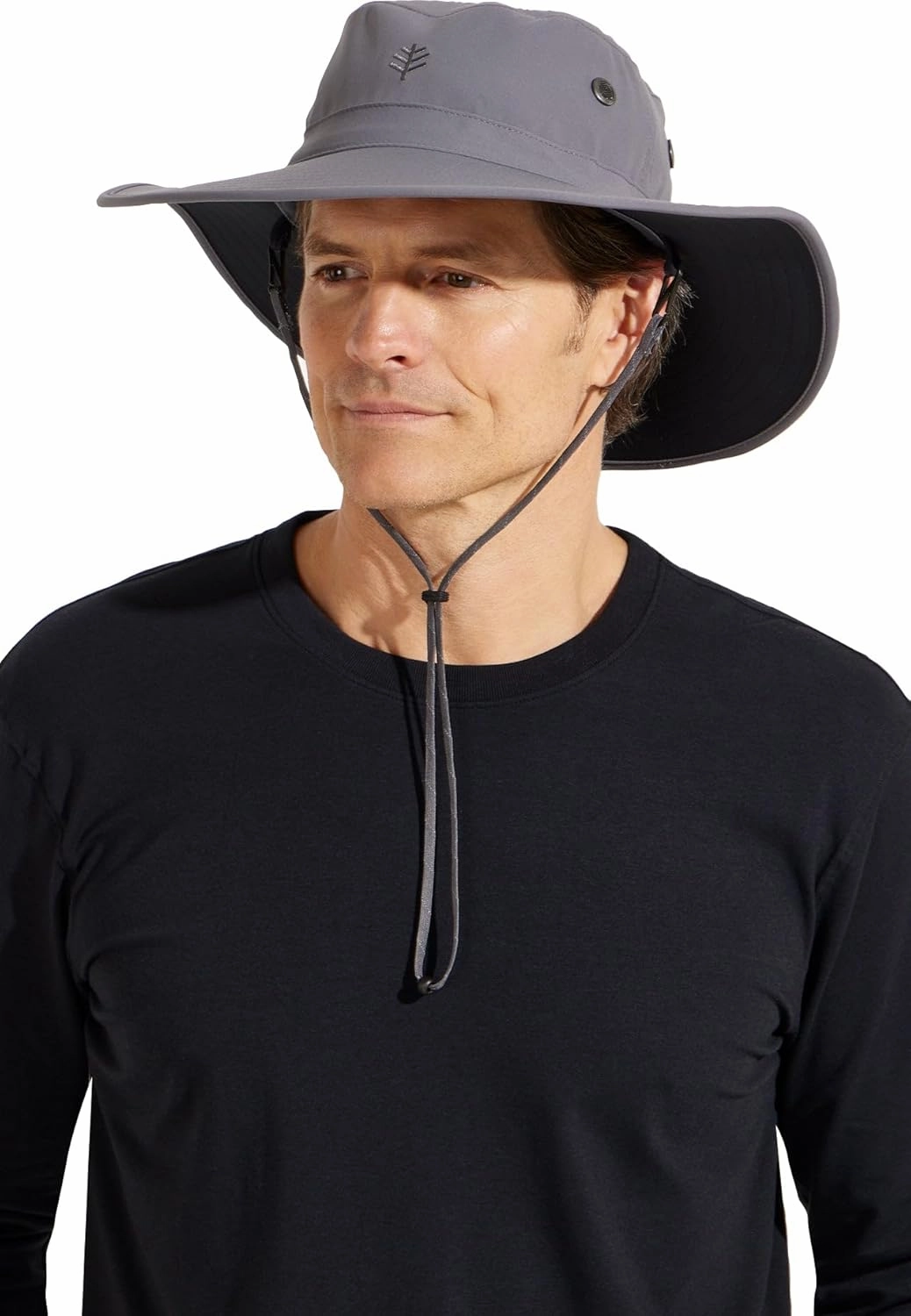 Men's Shapeable Wide Brim Hat - UPF 50 Sun Protection - Maximum Coverage on Your Next Adventure - Sun Fearless Leo Hat