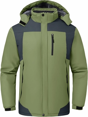 Men’s Skiing Jacket Waterproof windproof Rain Jackets with Hood