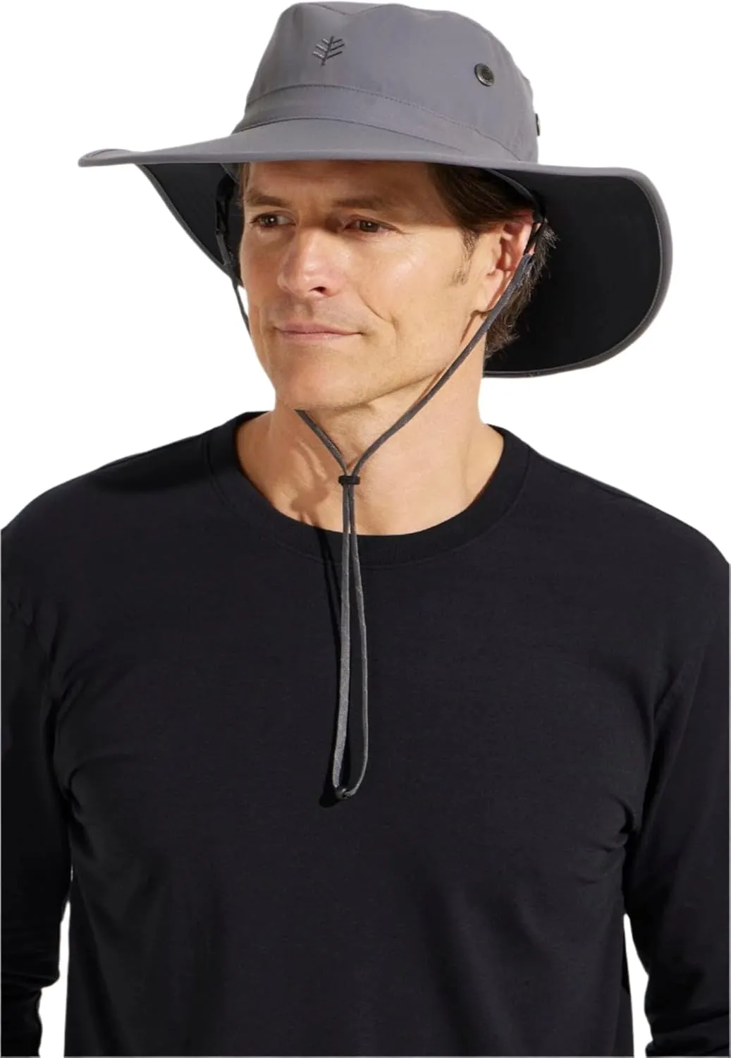 Men's Shapeable Wide Brim Hat - UPF 50 Sun Protection - Maximum Coverage on Your Next Adventure - Sun Fearless Leo Hat
