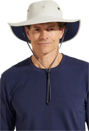 Men's Shapeable Wide Brim Hat - UPF 50 Sun Protection - Maximum Coverage on Your Next Adventure - Sun Fearless Leo Hat