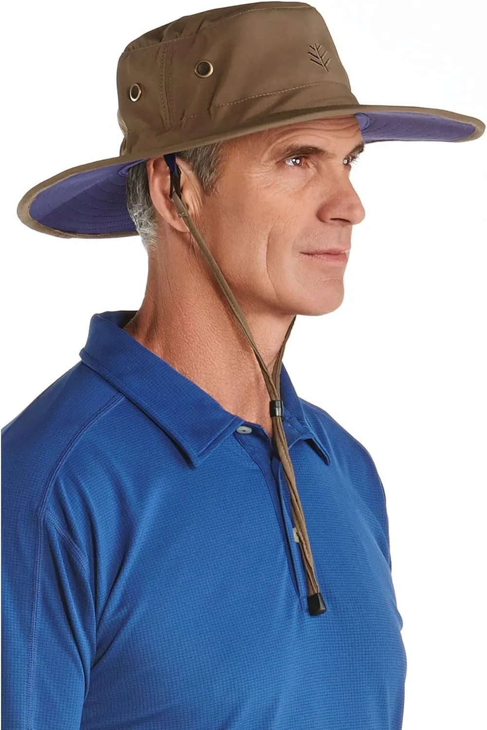 Men's Shapeable Wide Brim Hat - UPF 50 Sun Protection - Maximum Coverage on Your Next Adventure - Sun Fearless Leo Hat