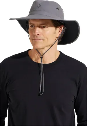 Men's Shapeable Wide Brim Hat - UPF 50 Sun Protection - Maximum Coverage on Your Next Adventure - Sun Fearless Leo Hat