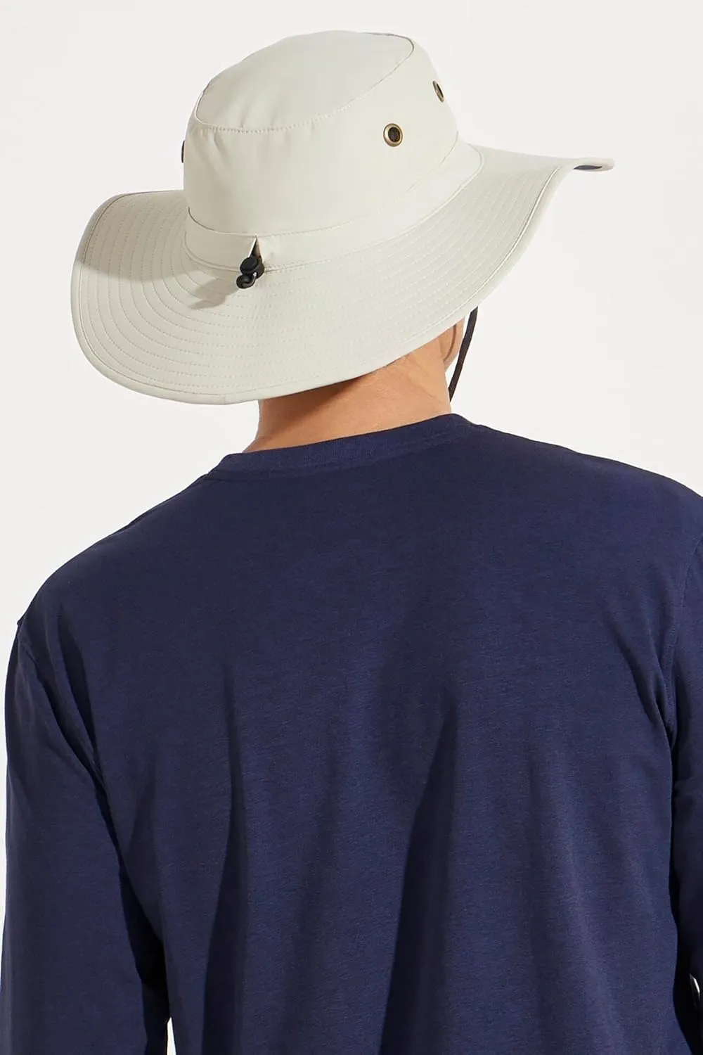 Men's Shapeable Wide Brim Hat - UPF 50 Sun Protection - Maximum Coverage on Your Next Adventure - Sun Fearless Leo Hat