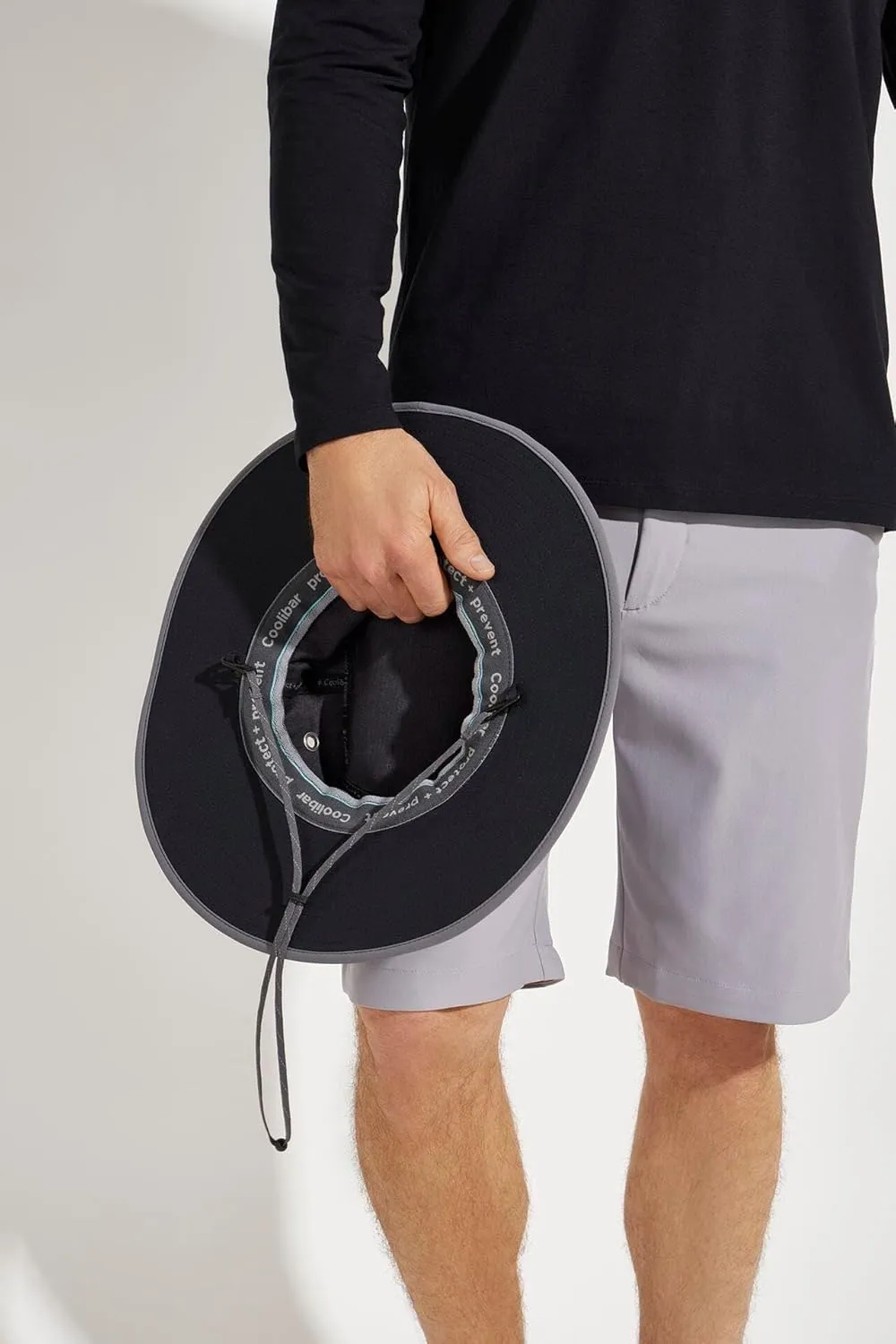 Men's Shapeable Wide Brim Hat - UPF 50 Sun Protection - Maximum Coverage on Your Next Adventure - Sun Fearless Leo Hat