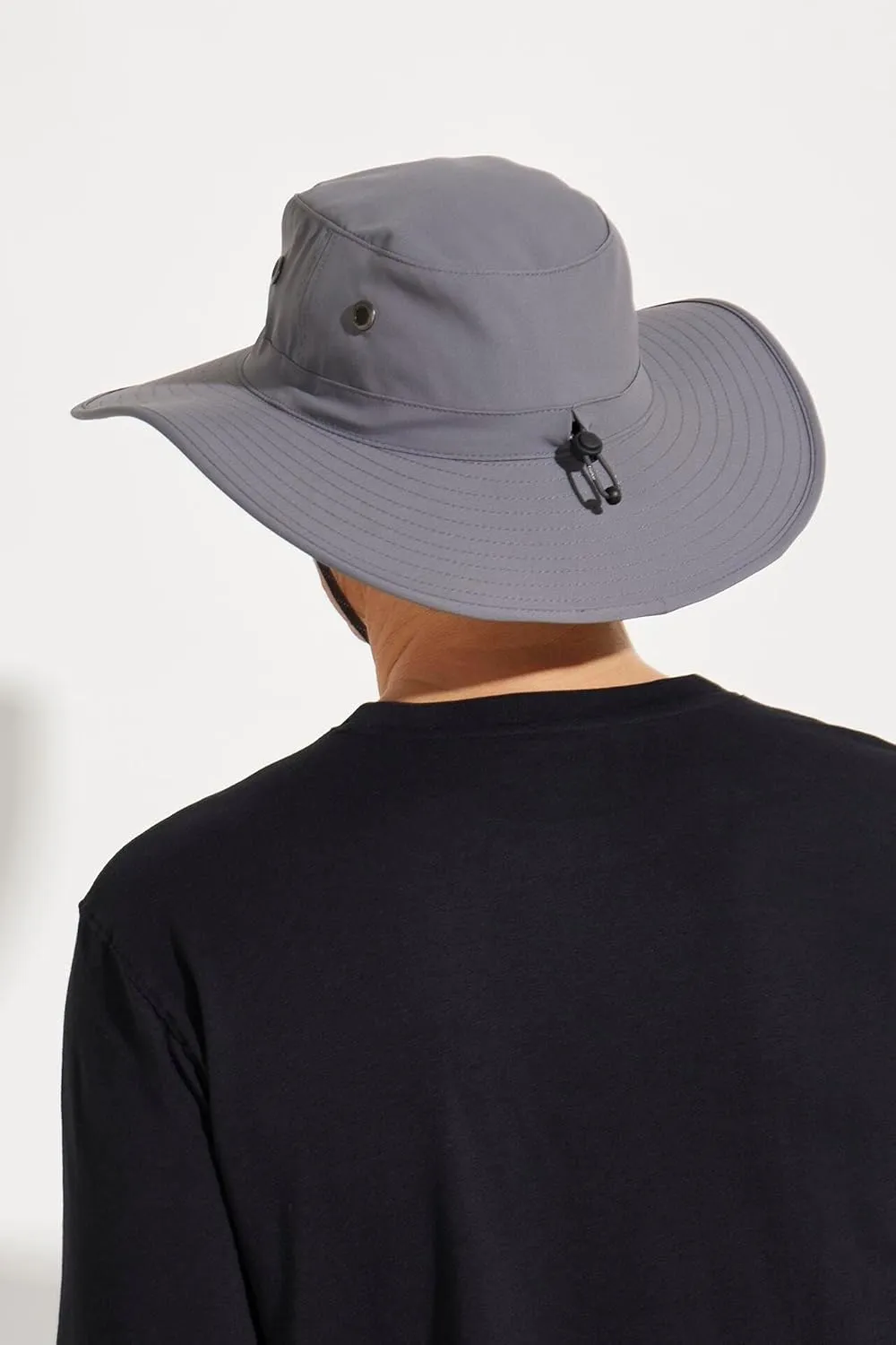 Men's Shapeable Wide Brim Hat - UPF 50 Sun Protection - Maximum Coverage on Your Next Adventure - Sun Fearless Leo Hat