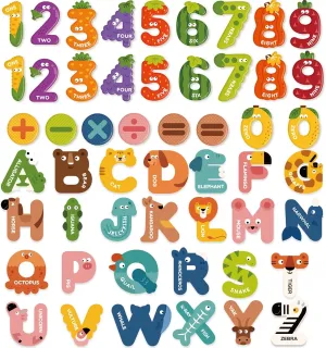 Mideer Magnetic Letters and Numbers for Toddlers,ABC Learning Tools Alphabet Toys,Alphabet Magnets Letter Magnets for Kids for Fridge Magnets for Babies,Animal Refrigerator Magnets for White Board