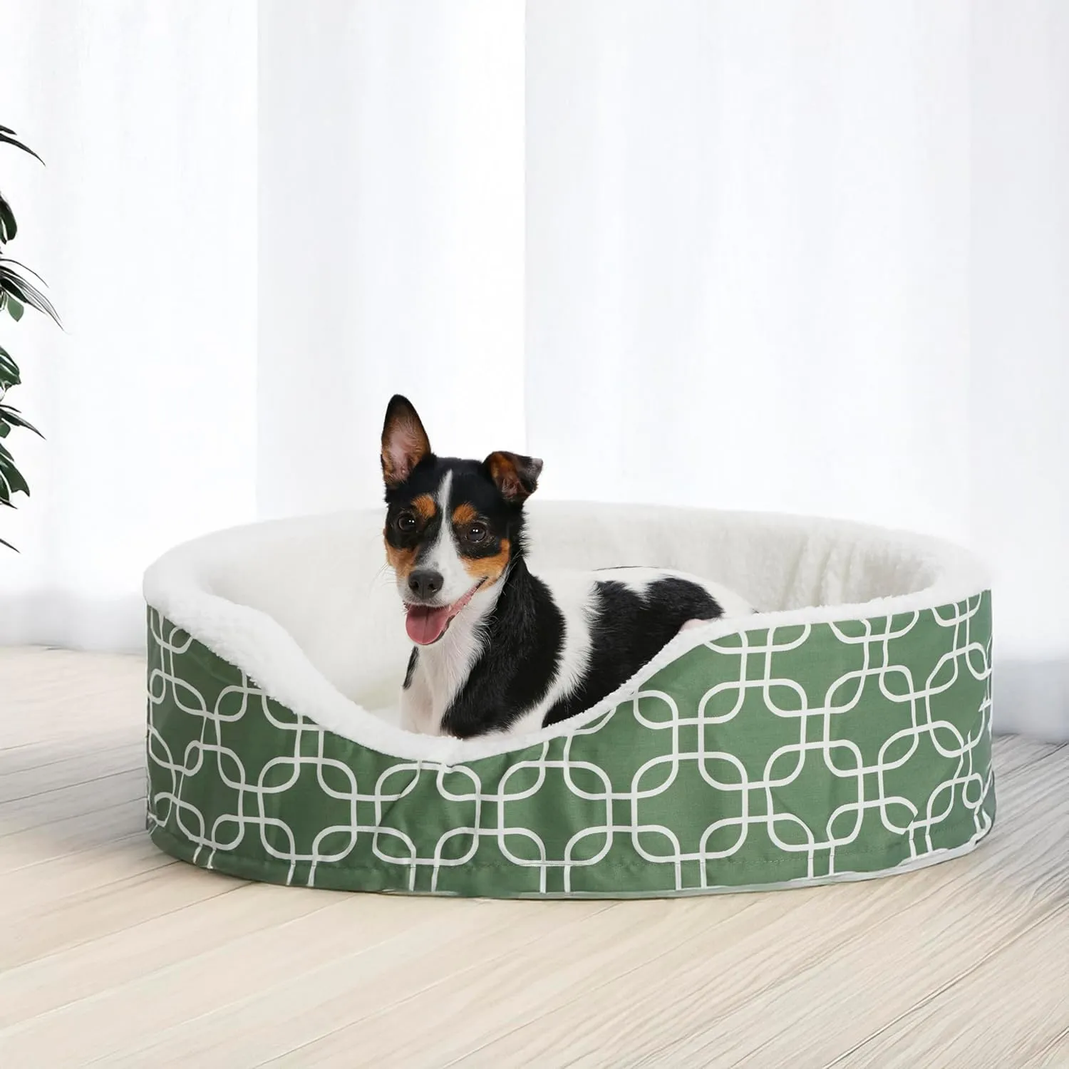 MidWest Homes for Pets Orthoperdic Egg-Crate Nesting Pet Bed w/Teflon Fabric Protector, Medium Green