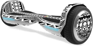 MightySkins Carbon Fiber Skin for Razor Hovertrax 1.5 Hover Board - Black Aztec | Protective, Durable Textured Carbon Fiber Finish | Easy to Apply, Remove, and Change Styles | Made in The USA