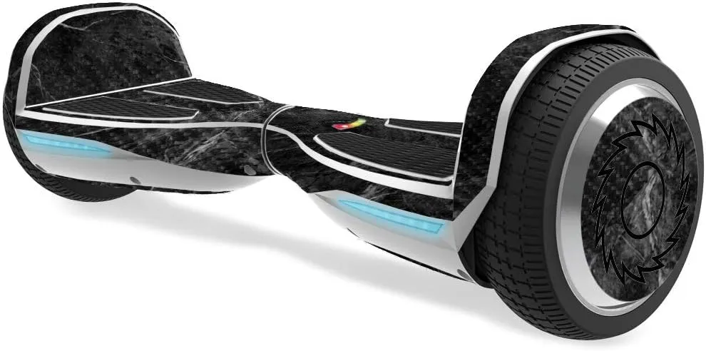 MightySkins Carbon Fiber Skin for Razor Hovertrax 1.5 Hover Board - Black Marble | Protective, Durable Textured Carbon Fiber Finish | Easy to Apply, Remove, and Change Styles | Made in The USA