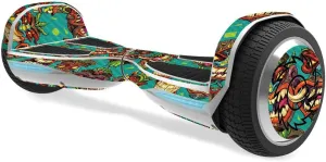 MightySkins Carbon Fiber Skin for Razor Hovertrax 1.5 Hover Board - Crazy Tikis | Protective, Durable Textured Carbon Fiber Finish | Easy to Apply, Remove, and Change Styles | Made in The USA