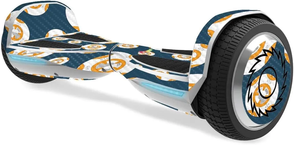 MightySkins Carbon Fiber Skin for Razor Hovertrax 1.5 Hover Board - Mini Galaxy Bots | Protective, Durable Textured Carbon Fiber Finish | Easy to Apply, Remove, and Change Styles | Made in The USA