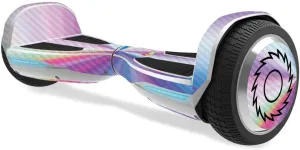 MightySkins Carbon Fiber Skin for Razor Hovertrax 1.5 Hover Board - Rainbow Zoom | Protective, Durable Textured Carbon Fiber Finish | Easy to Apply, Remove, and Change Styles | Made in The USA