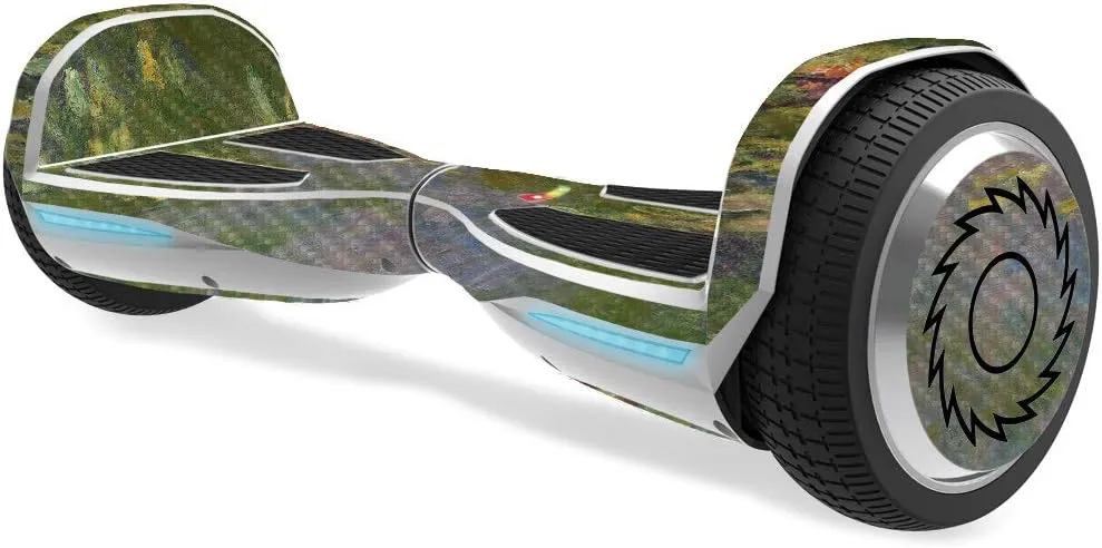 MightySkins Carbon Fiber Skin for Razor Hovertrax 1.5 Hover Board - Water Lilies | Protective, Durable Textured Carbon Fiber Finish | Easy to Apply, Remove, and Change Styles | Made in The USA