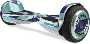 MightySkins Glossy Glitter Skin for Razor Hovertrax 1.5 Hover Board - Geo Tile | Protective, Durable High-Gloss Glitter Finish | Easy to Apply, Remove, and Change Styles | Made in The USA