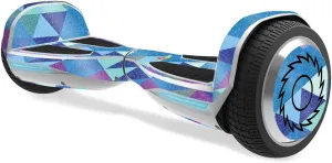 MightySkins Glossy Glitter Skin for Razor Hovertrax 1.5 Hover Board - Purple Kaleidoscope | Protective, Durable High-Gloss Glitter Finish | Easy to Apply, Remove, and Change Styles | Made in The USA