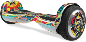 MightySkins Skin Compatible with Razor Hovertrax 1.5 Hover Board - Flower Wheels | Protective, Durable, and Unique Vinyl Decal wrap Cover | Easy to Apply, Remove, and Change Styles | Made in The USA