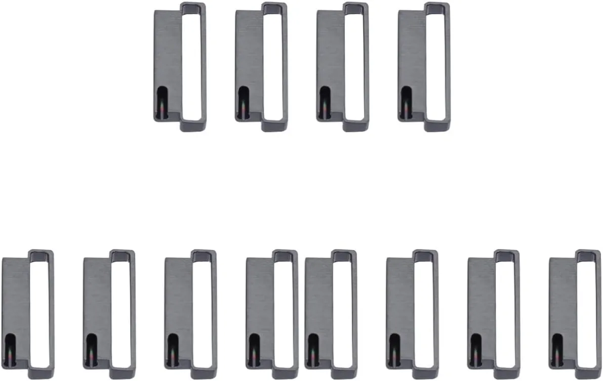 Mikikit 12 Pcs Metall Replacement Watch Ring Connector for Smartwatch Accessories Accesorios De Smartwatch Metal Strap Watch Clip Intelligent Appendix