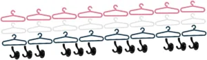 Milisten 5sets Mini Dollhouse Wall Coat Hanger Hooks Mini Clothes Hangers for Doll Skirts Cute Practical Accessories for Miniature Homes and Dollhouse Decor