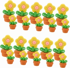 Milisten 20pcs Miniature Potted Plants Artificial Dollhouse Flowers Signboards for Home Office Decor Cute Greenery for Garden Play Scenes