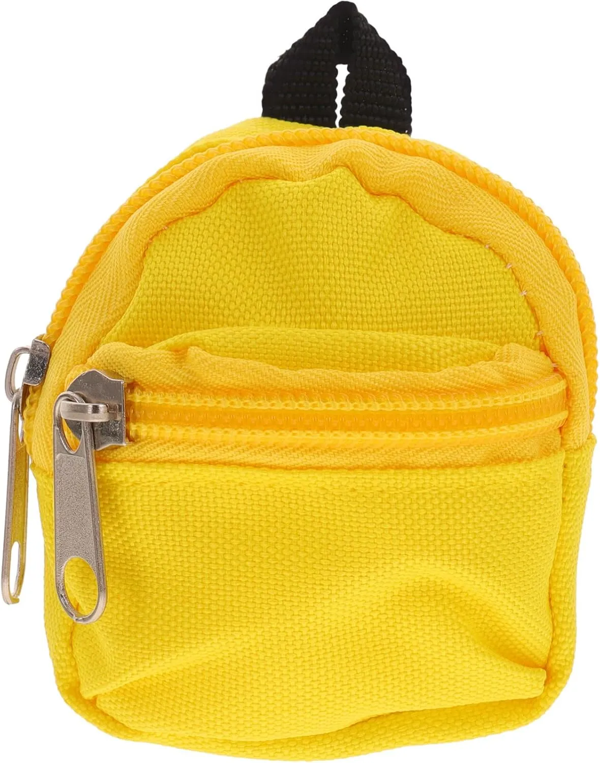 Mini Doll Backpack, Yellow, Polyester, 8X7.5X1.5cm, Fashionable Doll Accessory