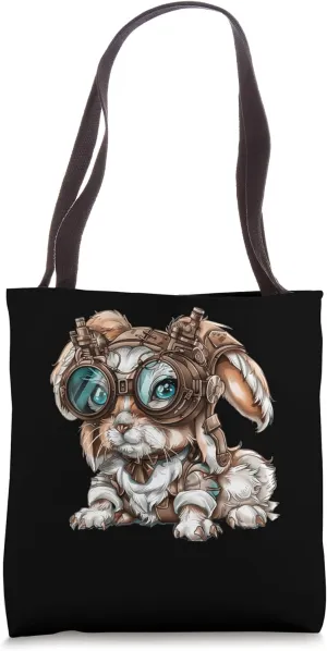 Mini Lop Steampunk Tote Bag