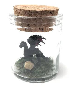 Mini Pet Dragon Black And Red With Adoption Certificate