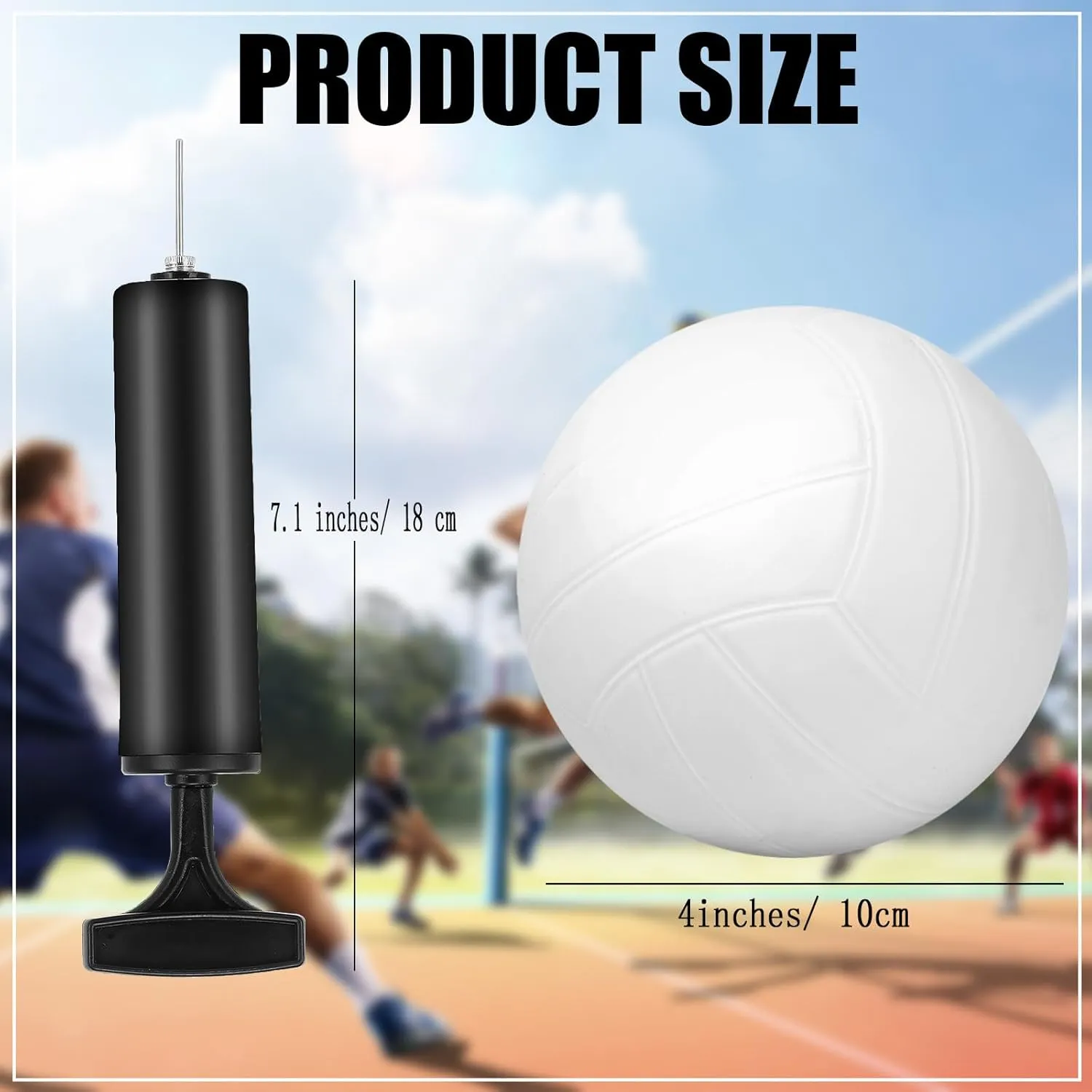 Mini Volleyball 4 Inch Inflatable Mini Toss Volleyball with Pump for End of Season Gifts School Carnival Reward Senior Night Party Favors Coach Team Prizes