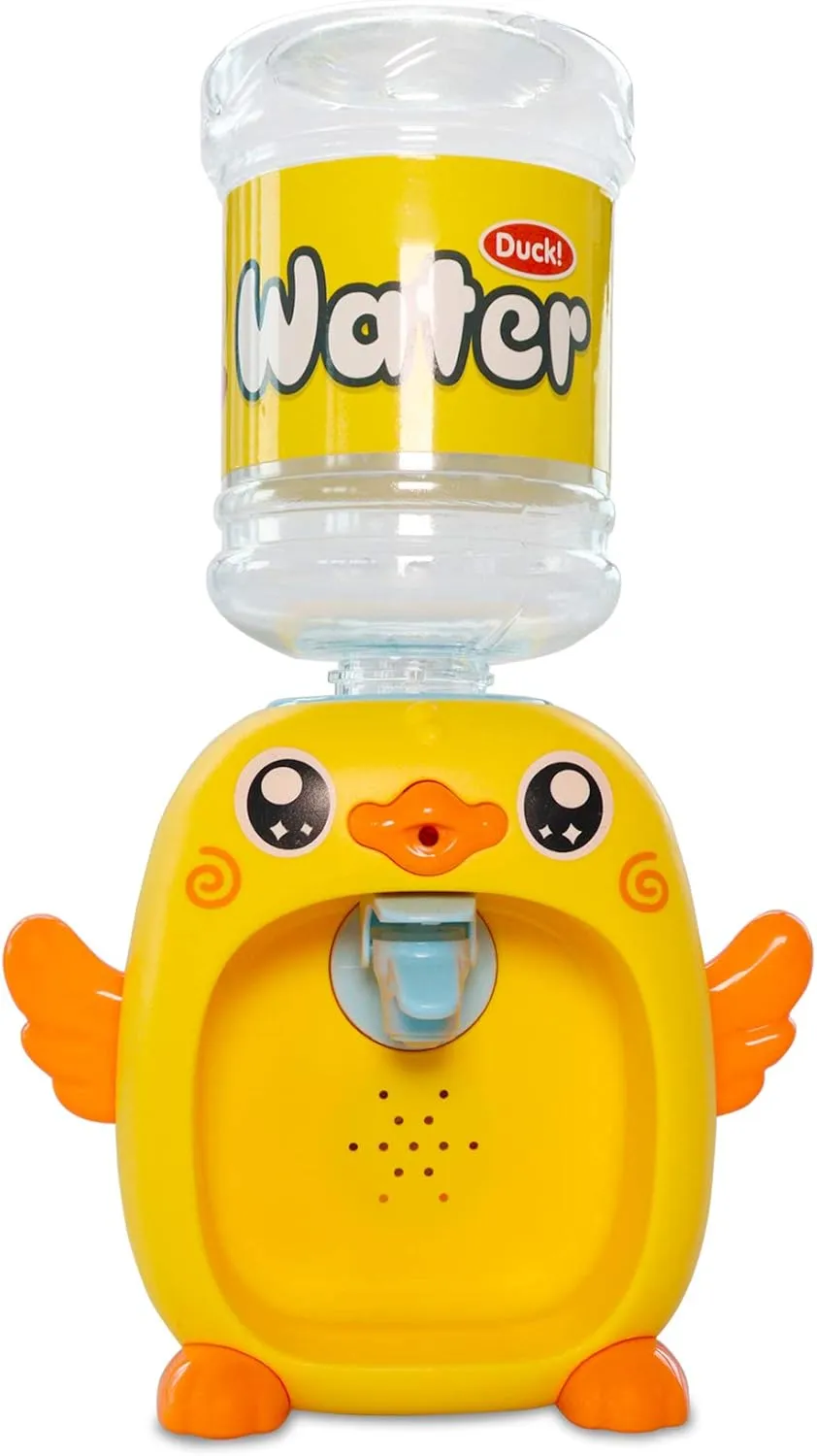 Mini Water Dispenser for Kids, Electric Water Machine Drinking Water Fountains Miniature Toys for Kids Pretend Play House Gifts for Toddlers Girls Boys 8.5x3.1x2.8In