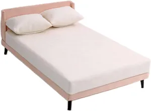 Miniature Doll Bed Set Doll House Miniature Bed for Handcraft DIY Model Landscape Decorations, Pink