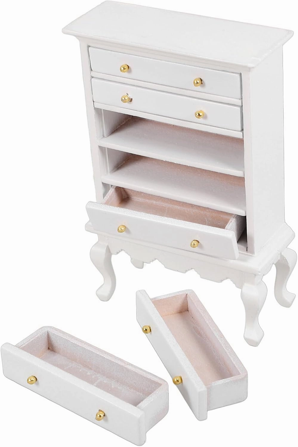 Miniature Doll House Cabinet Furniture for Dollhouse Cute Design Versatile Decor for Bedroom Living Room Kitchen for Miniature Enthusiasts and Collectors