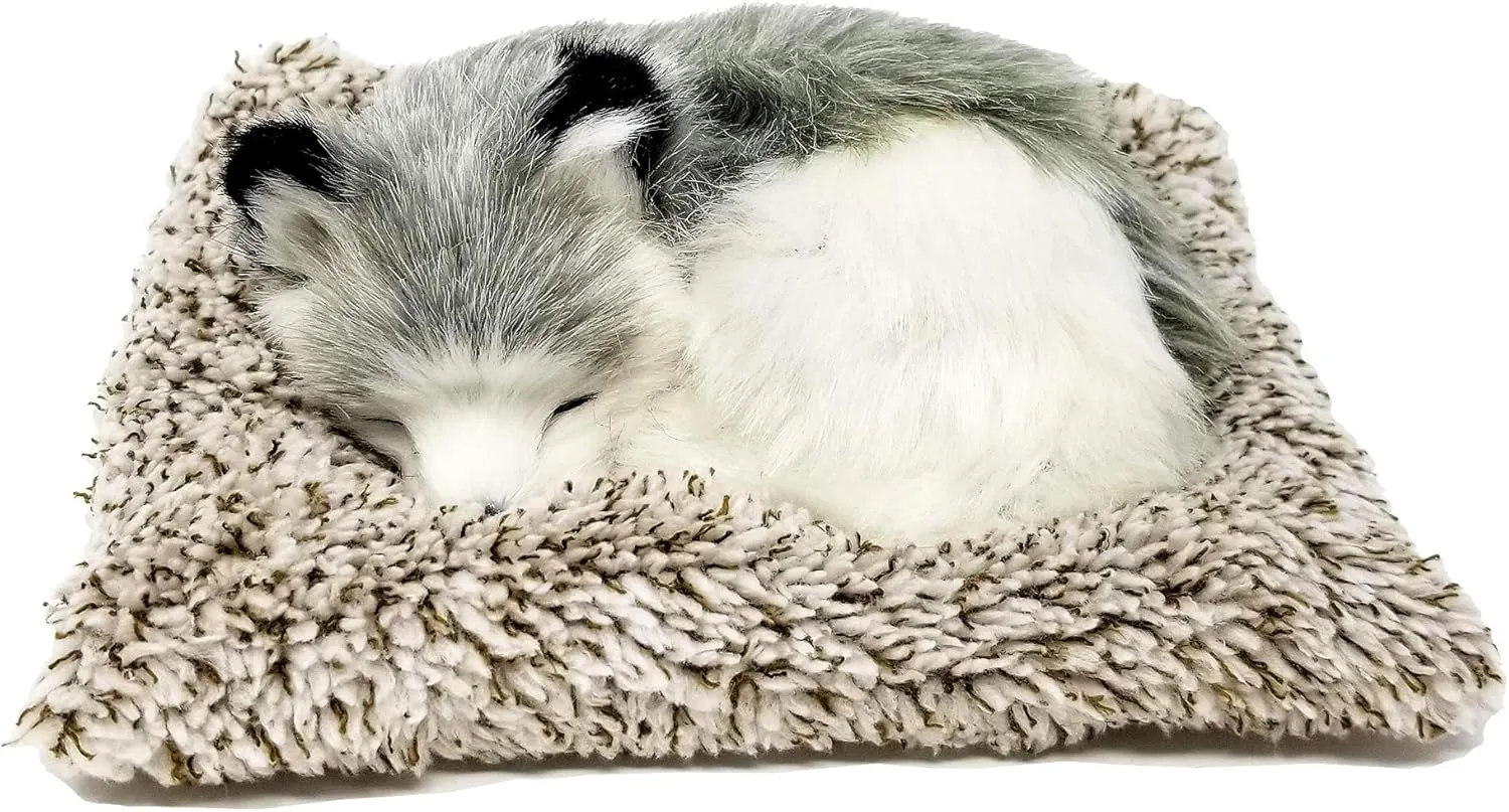 Minis Alaskan Husky, Realistic, Lifelike Stuffed Interactive Plush Toy, Electronic Pets, Companion Pet Puppy with 100% Synthetic Fur