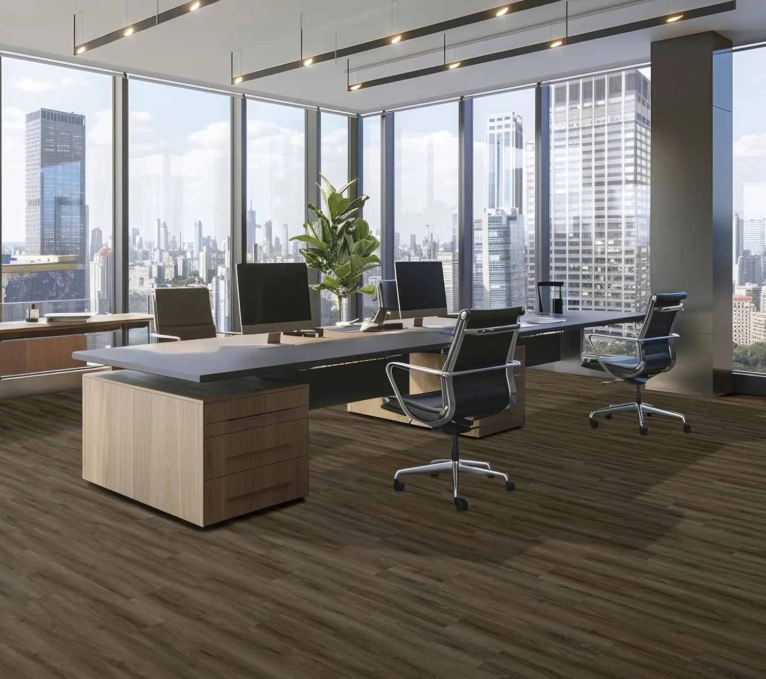 Mohawk Basics Waterproof Vinyl Plank Flooring in Ancient Hue 2.5mm, 7.25" x 48" (58-sqft/Carton)