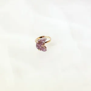 Mondförmiger Amethyst Ring