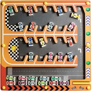 Montessori Magnetic Alphabet Maze for 3 4 5 6 Years - Ideal Toy for ABC Learning, Fine Motor Development, and Problem-Solving Skills