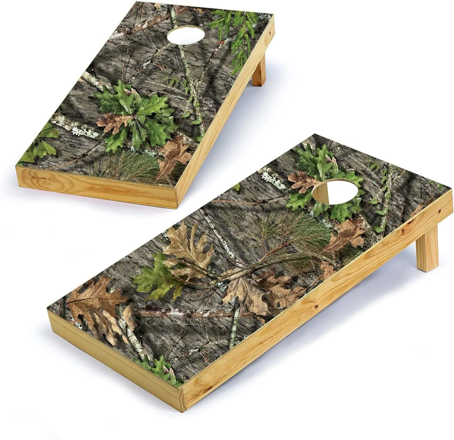 Mossy Oak Graphics, Cornhole Board Wrap Kit, NWTF Obsession, 2 Pieces of 24.5 x 48.5, Peel and Stick Vinyl, Pre-Cut Hole