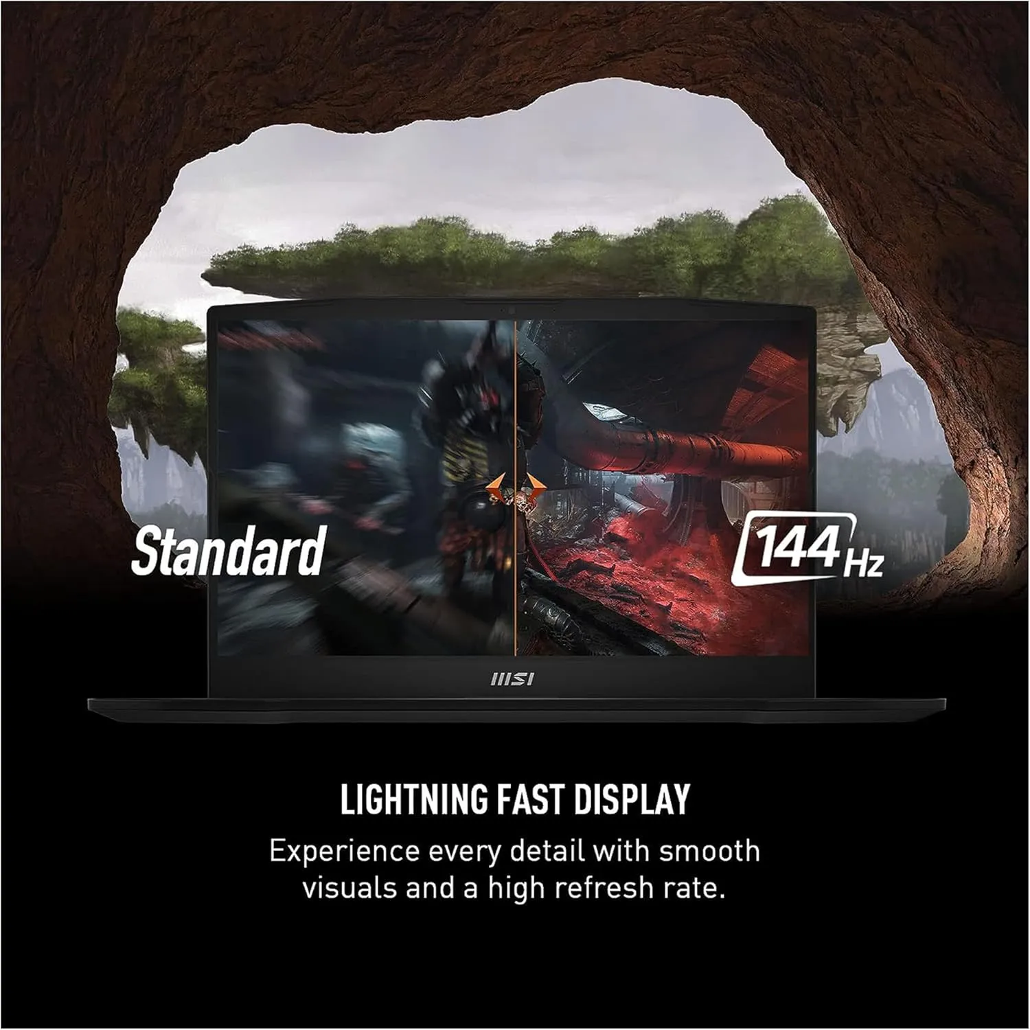 MSI Katana A17 AI Gaming Laptop, AMD Ryzen 9 8945HS, 64 GB DDR5 RAM, 4 TB PCIe SSD, 17.3" FHD (1920x1080) Display, Nvidia G-Force RTX 4060, W11 Home, Backlit Keyboard, Black