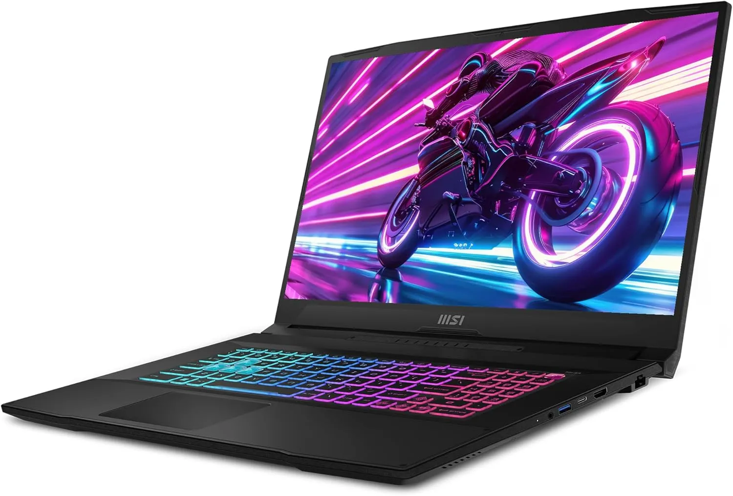 MSI Katana A17 AI Gaming Laptop, AMD Ryzen 9 8945HS, 64 GB DDR5 RAM, 4 TB PCIe SSD, 17.3" FHD (1920x1080) Display, Nvidia G-Force RTX 4060, W11 Home, Backlit Keyboard, Black