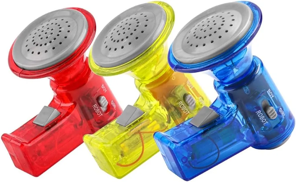 Multi Voice Changer Toy Amplifier Funny Speaker with 3 Different Voices Toy Speaker Kids Education(D)