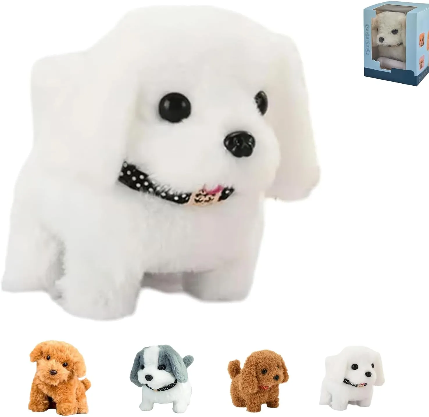 My Realistic Robot Puppy,2025 New Realistic Robot Puppy,Ai Robotic Dog,Walking, Barking,Tail Wagging (E8-1PCS)