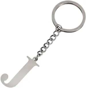 New 2026 Arrive Metal 26 Capital Letter Keychains Simple Stainless A-Z Initial Key Ring For Couple Handbag Accessories Car DIY Jewelry Fashion Trendy Creative Gift