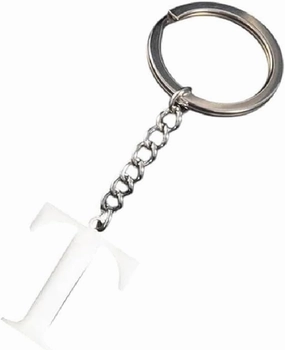New 2026 Arrive Unisex Metal 26 Capital Letter Keychains Simple Stainless Steel A-Z Initial Key Ring For Couple Handbag Accessories Car Diy Jewelry Findings Fashion Trendy Creative Gift Women And Men