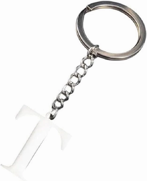 New 2026 Arrive Unisex Metal 26 Capital Letter Keychains Simple Stainless Steel A-Z Initial Key Ring For Couple Handbag Accessories Car Diy Jewelry Findings Fashion Trendy Creative Gift Women And Men