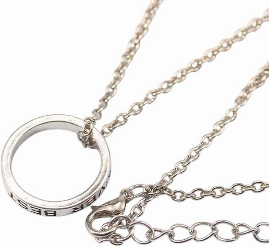 New 2026 Unisex 3 Pcs/set Best For Friends Forever Necklaces Round Simple Pendant Necklace Hers Women Sisters Friendship Decoration Jewelry Luxury With You Accessories Trendy Gift And Men