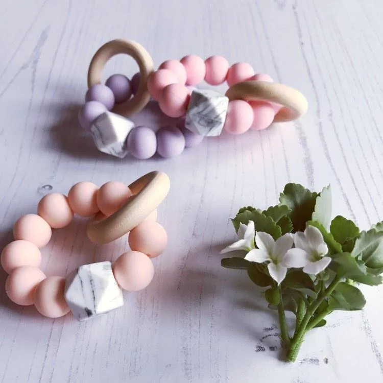 Newborn Mini Teether - Peach