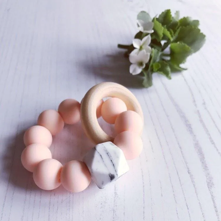 Newborn Mini Teether - Peach