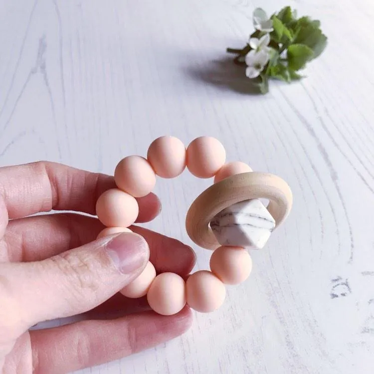 Newborn Mini Teether - Peach